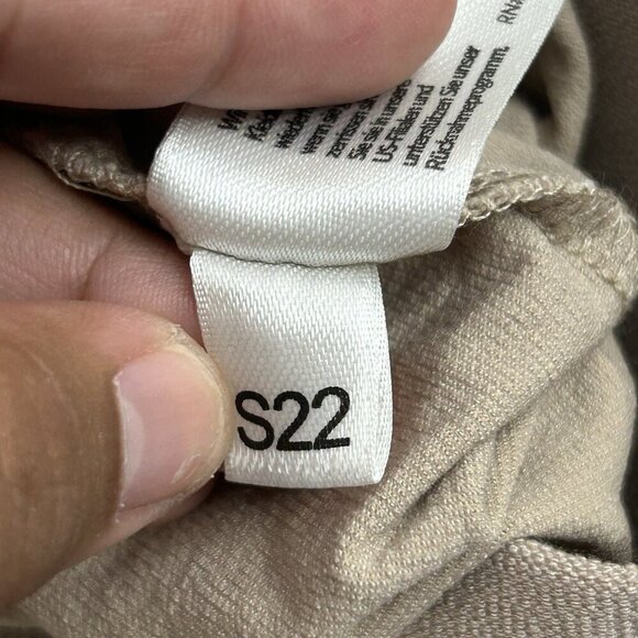 Eileen Fisher Pants Womens Sz XXS Beige Stretch Pull On Elastic Waist Casual - Picture 10 of 12